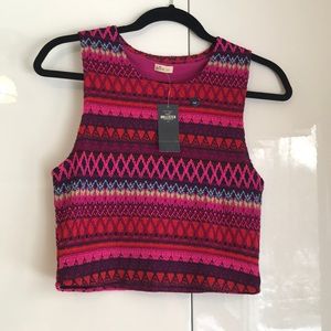 NEW Hollister Crochet Crop top